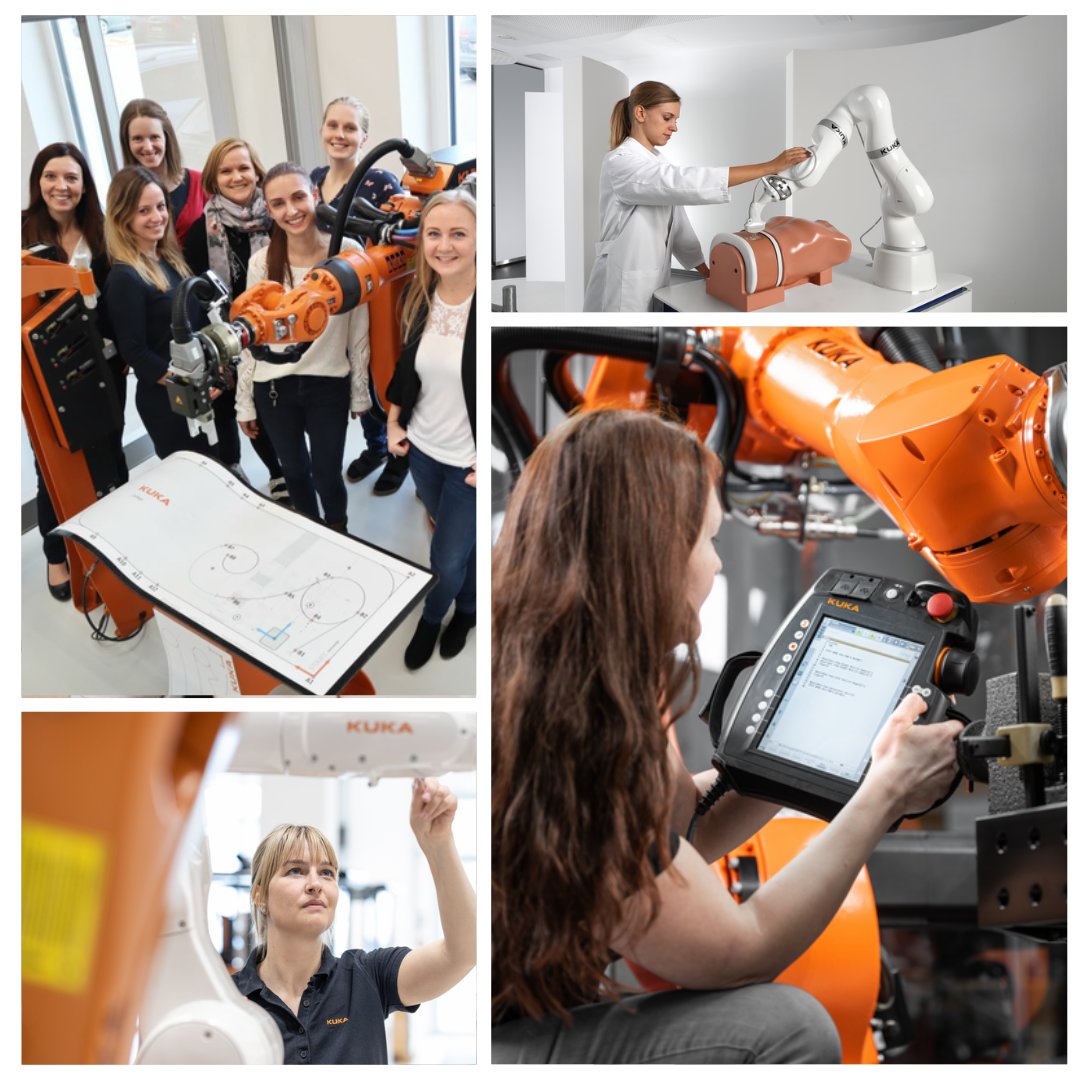 🤖At KUKA, we're proud to stand with and support the incredible women who are shaping the future of robotics! 👩‍🔧👩‍💻

 #WomenInRobotics #EmpowerTechWomen #LeadingTheWay #IntWirDay #buildingthefuture