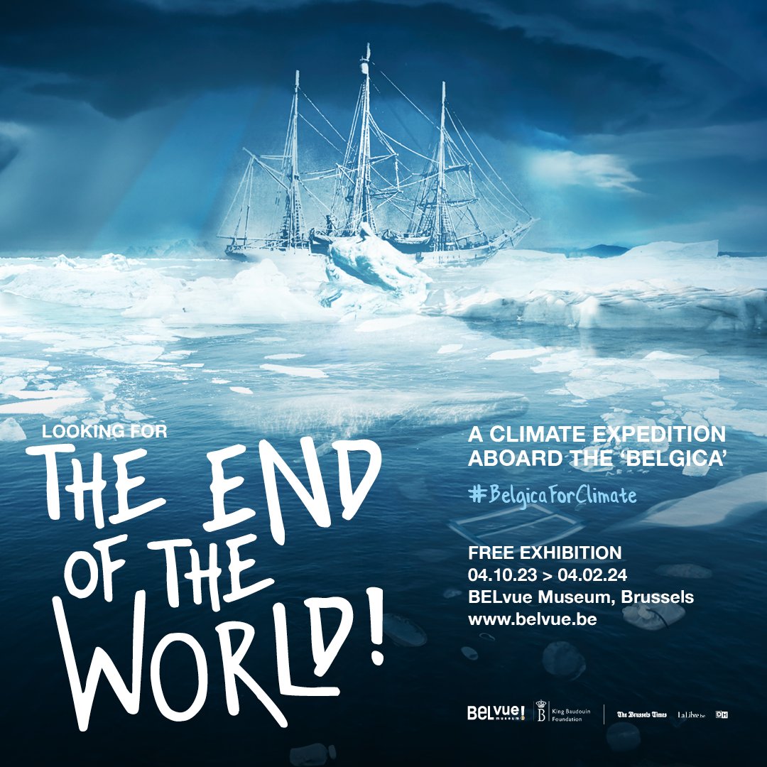 The moment has arrived! 🐋 Today the new expo "Looking for... THE END OF THE WORLD! A climate expedition aboard the 'Belgica'" opens its doors. A scientific adventure in which the King Baudouin Foundation invites visitors to the BELvue Museum to embark on a climate expedition. 🌏