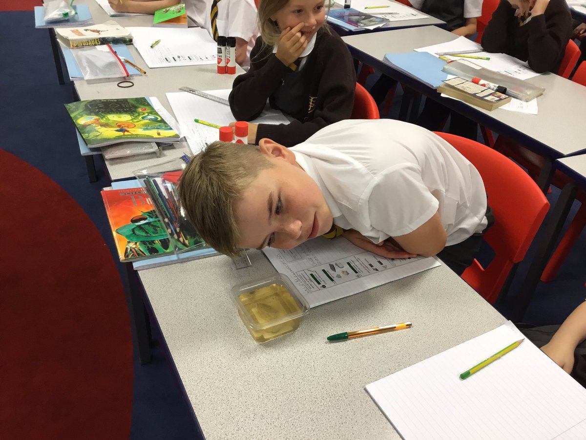 StJosephsRCMbro's tweet photo. Today, year 3 conducted an experiment. We placed rocks in vinegar (acid) and if there was a chemical reaction like a fizz or pop, that meant it included calcium carbonate. Our results showed that chalk and limestone both contain calcium carbonate. https://t.co/HhMwjXpCGO