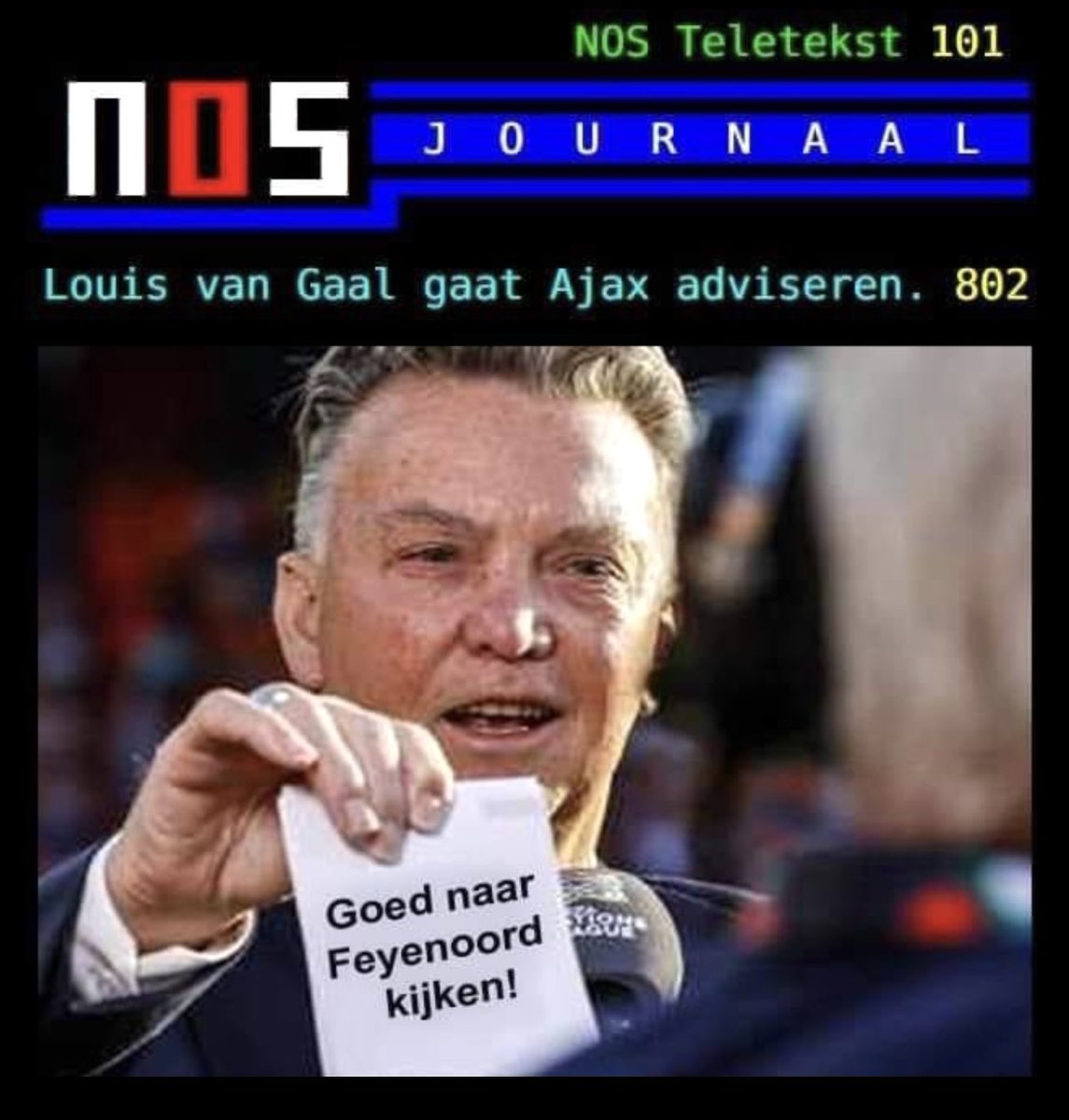 😅😂🤣 #LouisVanGaal
#Ajax #Feyenoord #voetbal ⚽️