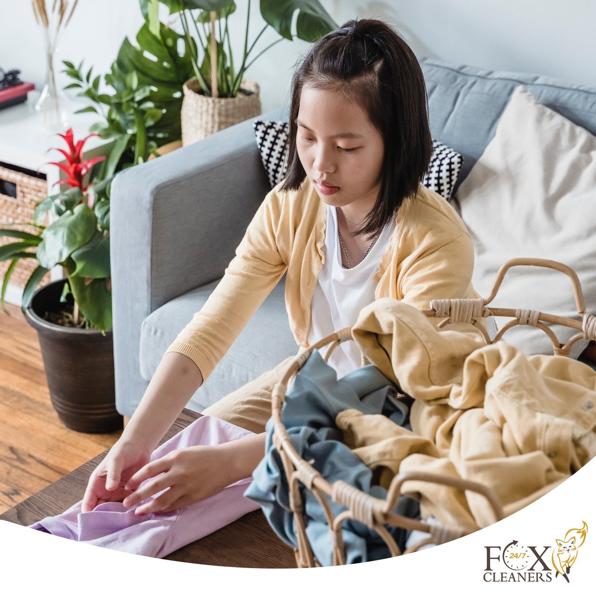 Is it laundry day? Not with Fox Cleaners! We take care of all your laundering needs, with professionalism and quality care. Say goodbye to #laundryday! 🧺 #Laundry #WeGotYourBack #Quality #ProfessionalDryCleaning #DryCleaners