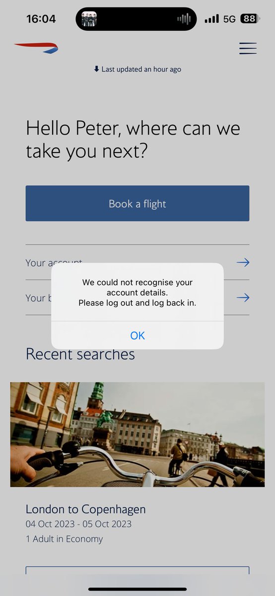 lovepeterlove's tweet image. another day, another delayed @British_Airways flight and your app that i think has been unreliable for a year, broken again 🤣🤣🙈🙈🤷‍♂️🤷‍♂️🤷‍♂️ #BA @SimonCalder #WhyPayBA #AlwaysLate