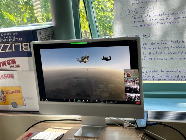 Cooper6Sms's tweet photo. Earlier today, Cooper 6 had a virtual visit with Dr. Alan Eustace, current record holder of the world's highest skydive! His engaging and interactive presentation helped students to prepare for the Product of Learning for our current Experimental Design unit. https://t.co/PjijhOpZ1g