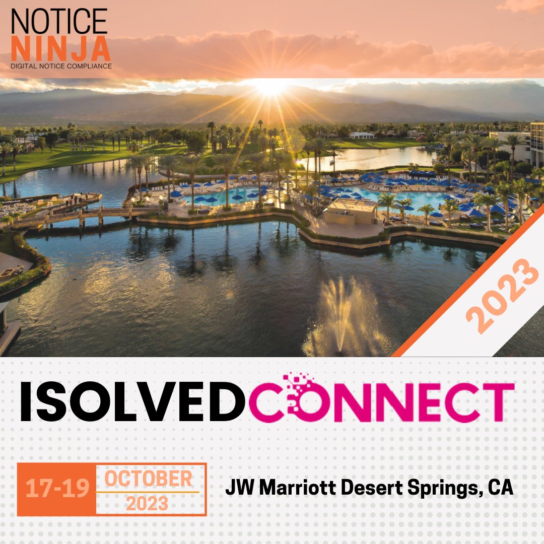 Excited to be part of the iSolved Connect Conference in Palm Desert, California, Oct 17-19! 🌴 Join us for insightful sessions, networking, and innovation. Let's elevate together! #iSolvedConnect #Innovation #Networking