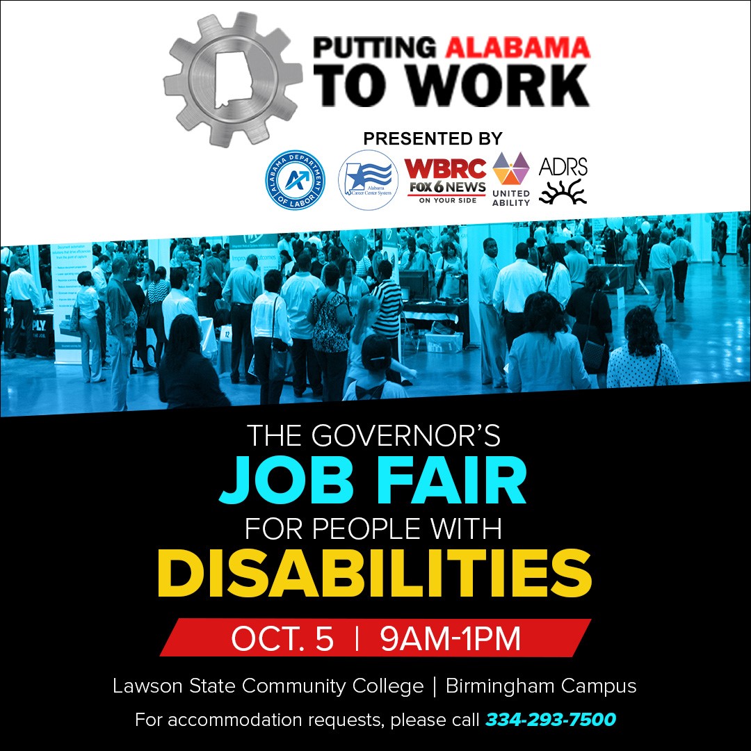 The Governor's Job Fair for People With Disabilities is tomorrow! Employers are welcome to set up at 7am. The fair is open to the public at 9am and will last until 1pm. Jobseekers, bring your resumes and dress for success! Anyone is welcome.