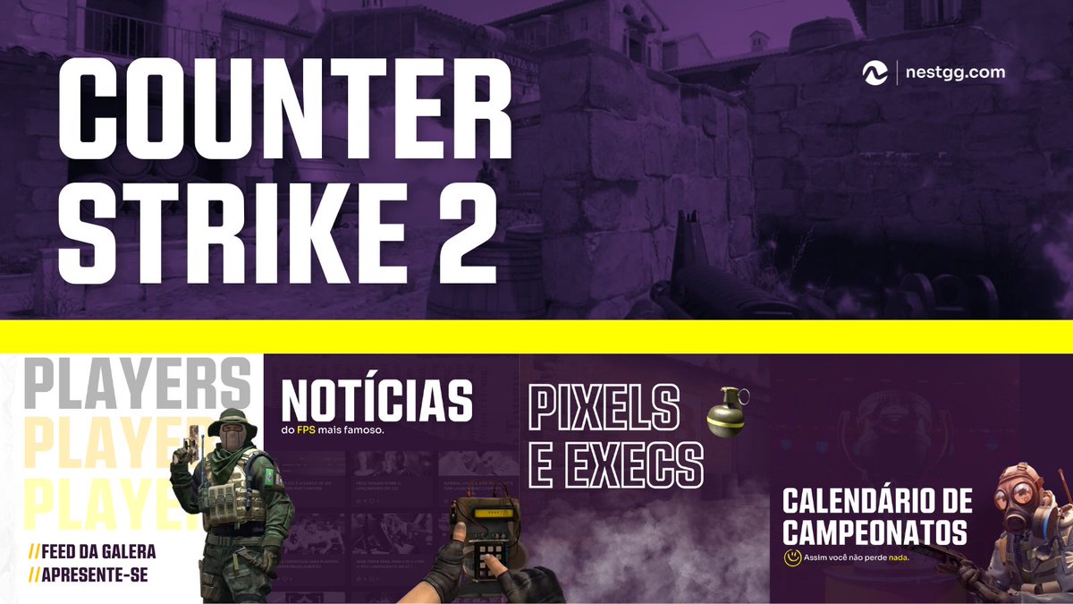 Conheça nosso espaço de #CounterStrike2 no nestgg!
Lá você encontra outros players, notícias, pixels, calendário e muito mais.

Manda para os amigos que estão perdidos no #CS2 para aprenderem a jogar com você 😉
➡ nestgg.com/s/counter-stri…