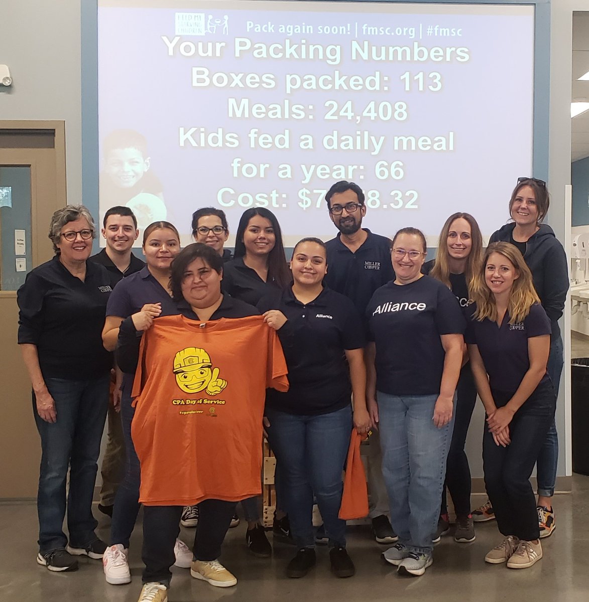 As part of the Illinois CPA Society Day of Service, our team packed meals at Feed My Starving Children! #cpavolunteer