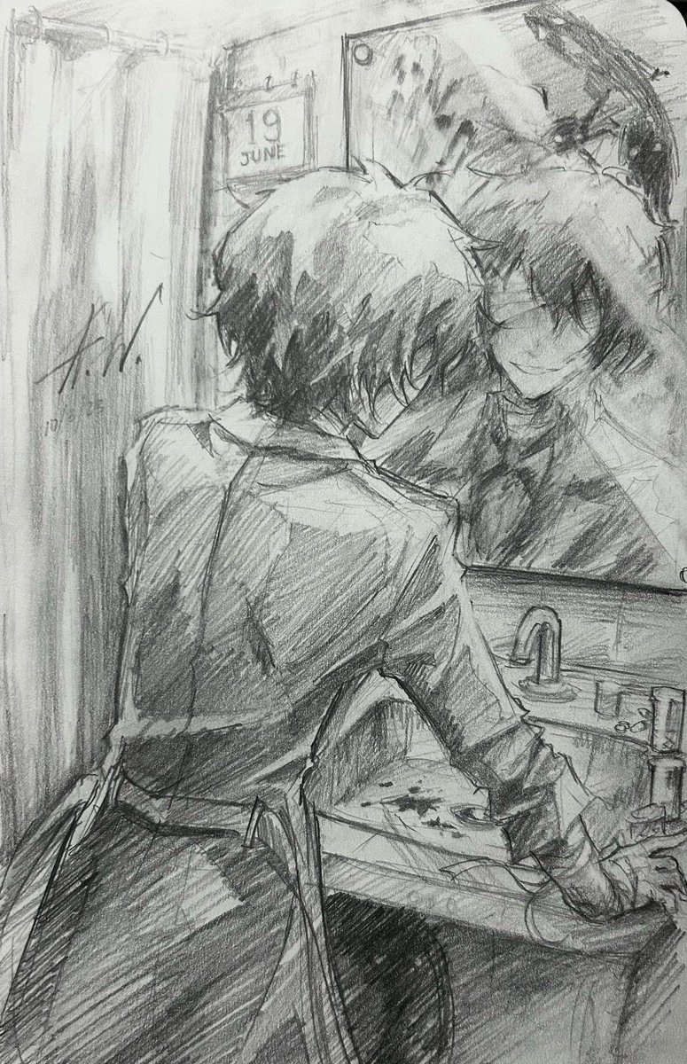 V4MP1RM0N3Y's tweet photo. guys he is no longer human!!! 😨😱

#BSD #bungosd #bsdtwt #bsdfanart #bsdseason5 #DazaiOsamu #dazaifanart #BSD109 #Dazai https://t.co/8s2Pl208rT