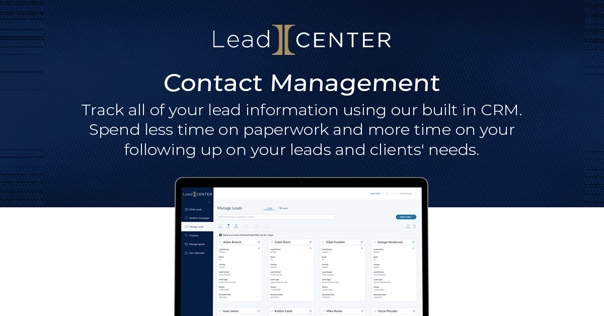 LeadCENTER is everything you need. Acquire new leads and manage current clients all in one simple to use program! hubs.li/Q023MDnT0  #LeadCENTER #PremierMarketing #ContactManagement #CallingAllAgents #RealTimeLeads