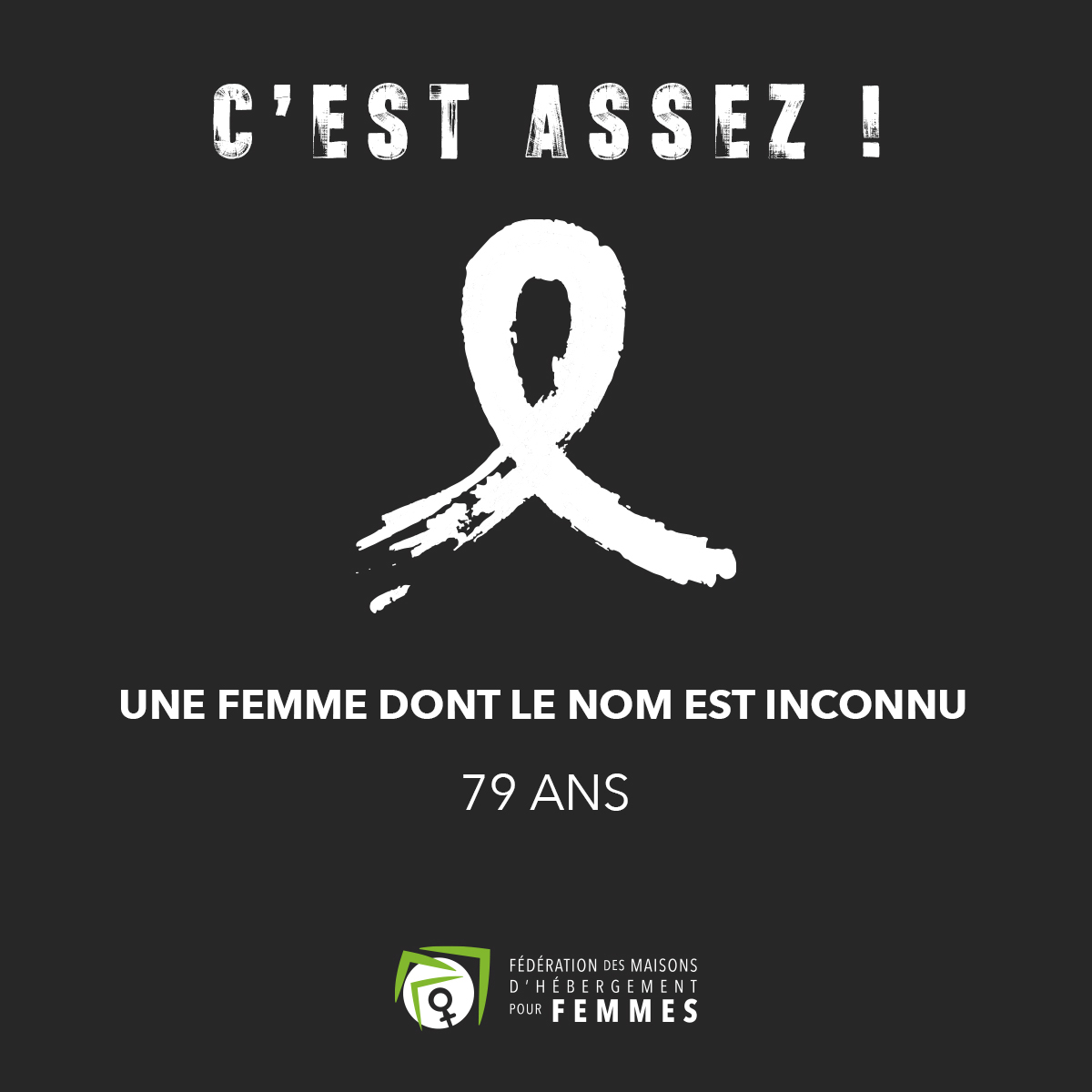 Féminicide : un homme a étranglé à mort sa conjointe, une femme de 79 ans, à Terrebonne.

La violence faite aux femmes, c'est assez !
