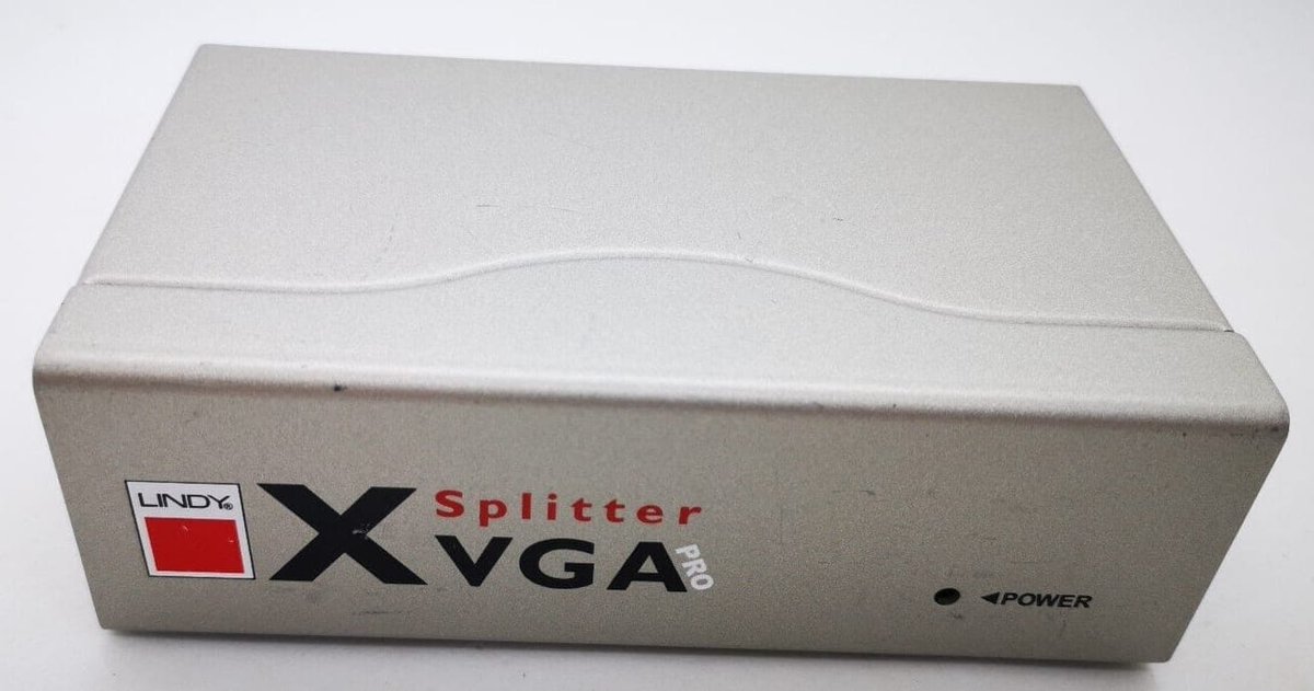 PartComponent's tweet photo. Lindy VS-92A Powered 2 Way VGA Video Monitor Signal Splitter/Amplifier is currently available via eBay for £7.99.

Follow the link for more details - https://t.co/zbkgaHVDhm

#Lindy #VGA #Splitter #Amplifier #video https://t.co/SxRwyb5tOO