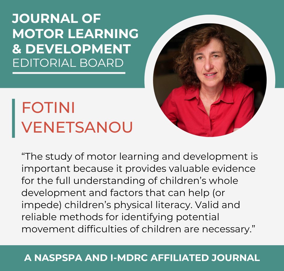 Journal of Motor Learning & Development tweet media