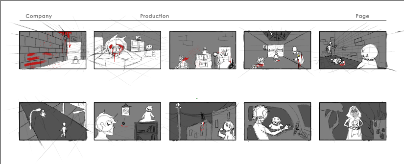 pixel2lux's tweet photo. If you're curious about my radio silence, I've been taking a storyboarding course recently. @StoryboardArt #HorrorArt #horror #StoryboardCourse https://t.co/Ai8jw5Qrwt
