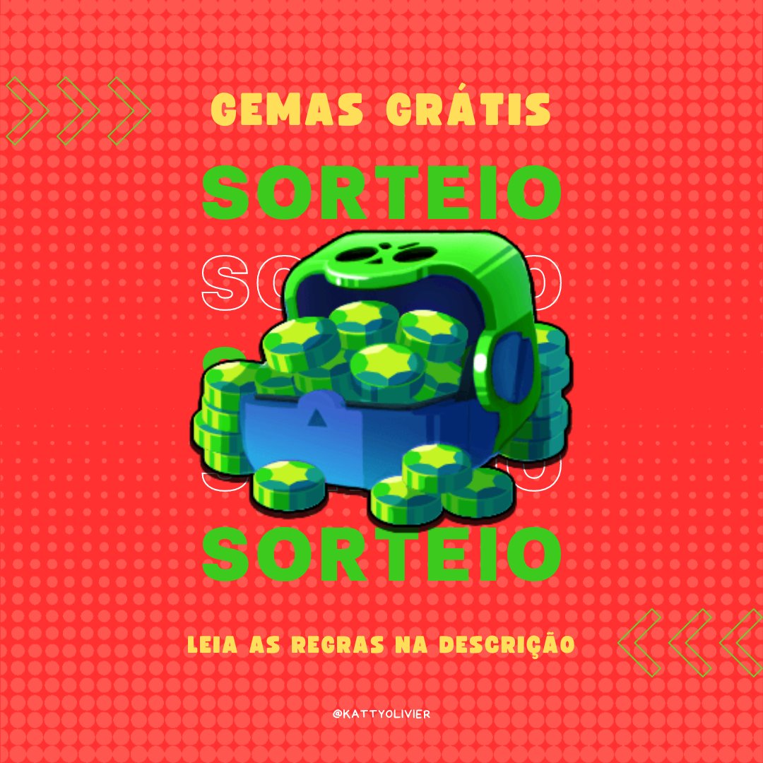 KattyOlivier's tweet photo. 💰 SORTEIO DE GEMAS 💰
2 PESSOAS GANHARÃO 170 GEMAS!

Regras: 
💲Seguir: @kattyolivier
💲Dar RT e CURTIR esse post 

Mais SORTEIO em LIVE:
https://t.co/ScSOAP72iI

Resultado: 17/10 #BrawlStars #ShootingStarrDrops https://t.co/2vLUjBkmcn