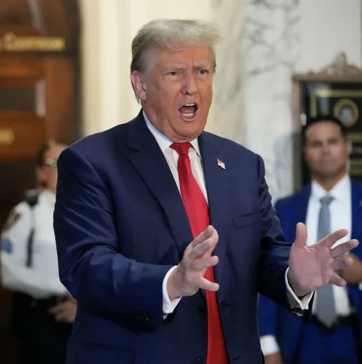 BREAKING: Donald Trump unleashes an unhinged rant attacking New York Attorney General Letitia James as he arrives at the courtroom today for New York’s fraud trial against him. 

Trump declared, “I just arrived at the Witch Hunt Trial taking place in the very badly failing (so