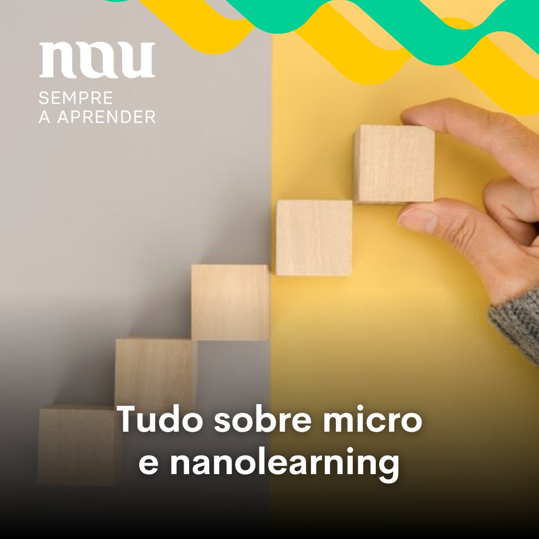 Sabe que o são os conceitos de micro e nanolearning? 🔍 
Conheça estas duas tendências emergentes no mundo da Educação e as suas vantagens em nau.edu.pt! 👉 bit.ly/3Q2anUh
