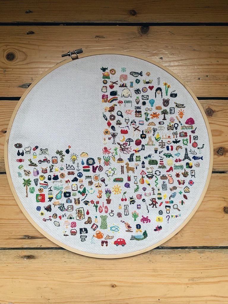 A Look at my 2023 Embroidery Journal, month by month. - embroidery journal  post - Imgur