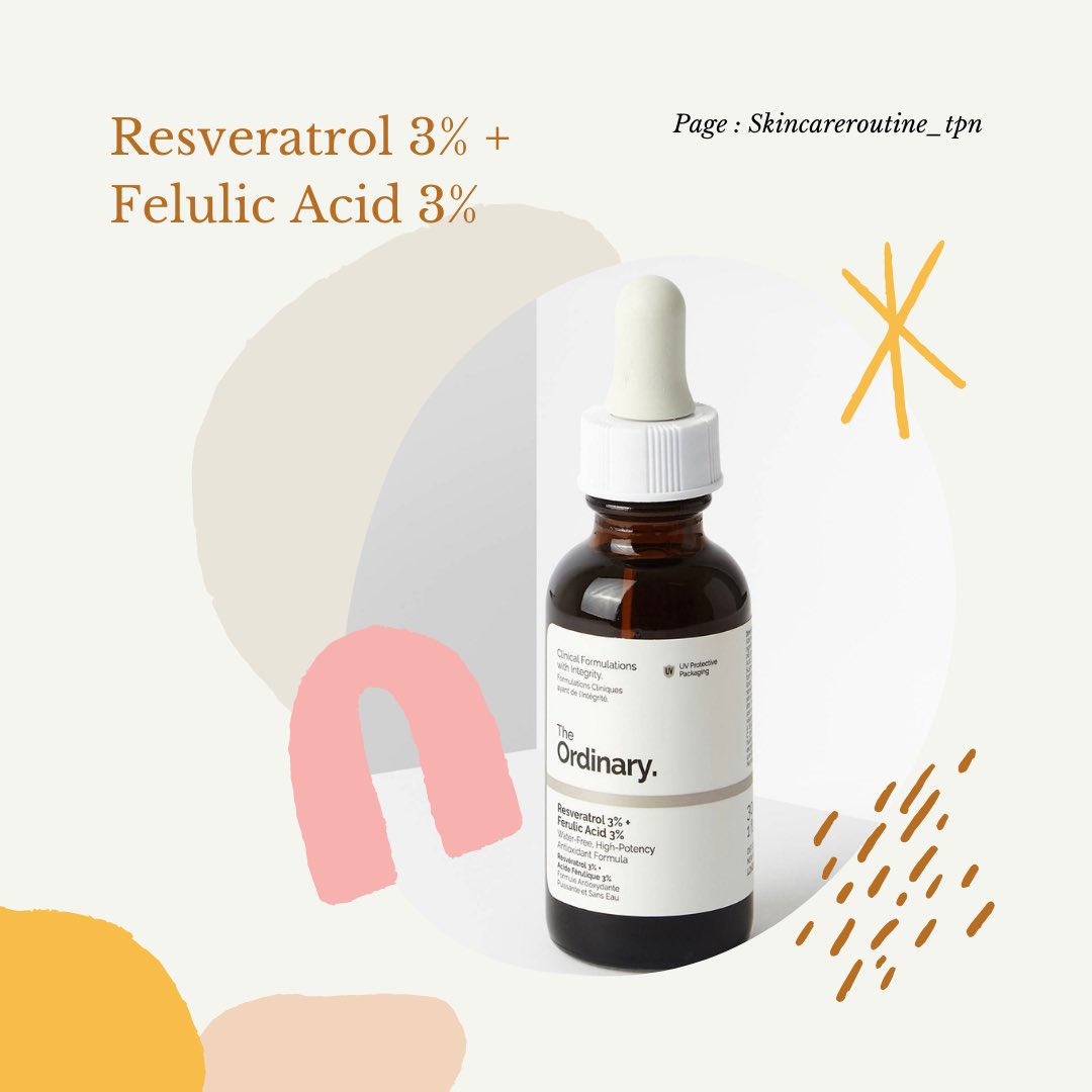 ordinarytpn's tweet photo. 🌟Resveratrol + Ferulic Acid เป็นตัวที่ช่วยต่อต้านอนุมูลอิสระ ช่วยให้ผิวนุ่มกระชับและไร้ริ้วรอย  

#ordinary #ordinaryพร้อมส่ง #theordinaryพร้อมส่ง #theordinary #theordinarythailand #ใช้ดีบอกต่อ https://t.co/4XZSOxMUlQ