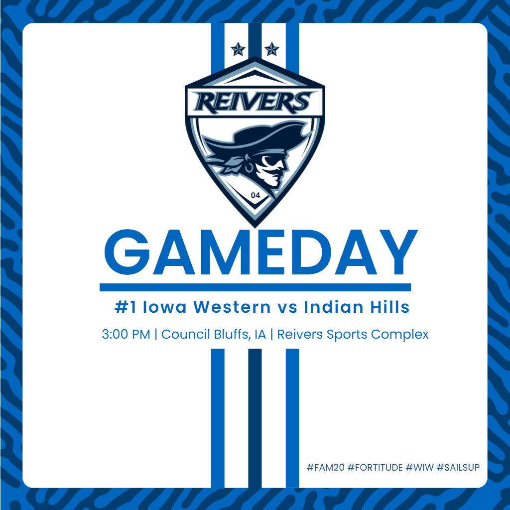 ReiverWSoccer's tweet photo. MATCHDAY 8
ICCAC Regular Season Finale!
vs Indian Hills CC
KICKOFF: 3:00pm
📍Council Bluffs, IA | Reiver Sports Complex
📺https://t.co/WJHe0qETpx
#FORTITUDE #FAM20 #SailsUP #W2W #MAMBAMENTALITY https://t.co/D31pAO7qJF