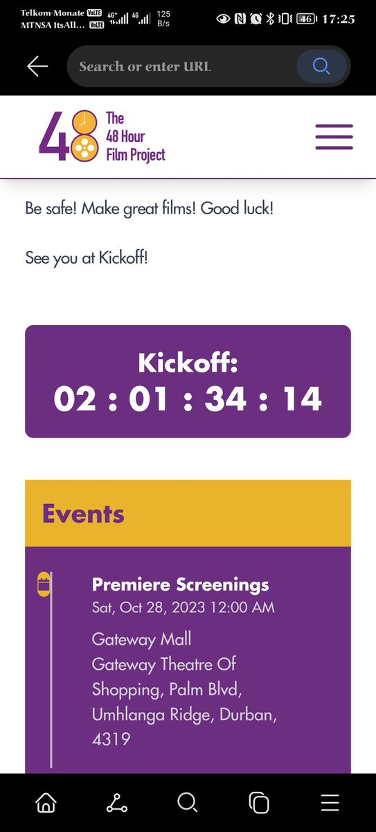 CandySino's tweet photo. We have exactly 48hours to be creative and create a shot film
#dbn48hfp #48hfp #VNSA #DigitalEntrepeneur https://t.co/TV1roZ5wq4