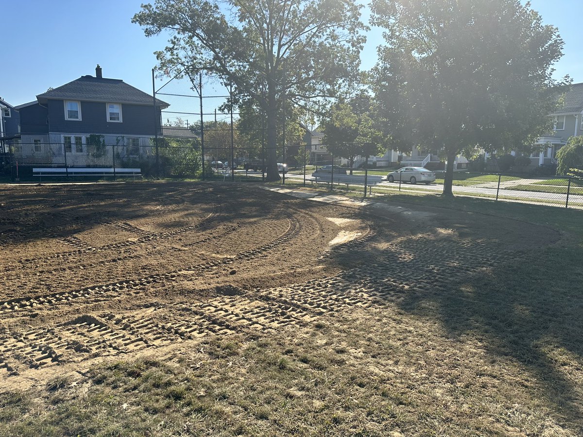 The field <a href="/LkwdEmerson/">Emerson Elementary</a> getting some much needed attention. The <a href="/LkwdRec/">Lakewood Recreation</a> Rookie &amp; Tball teams are going to love it!  Thank you to #lancehauserman for his hard work &amp; <a href="/LkwdSchools/">Lakewood OH Schools</a> for capital improvements #dirtwork #RangerPride #playball <a href="/LkwdSupt/">LKWDSupt</a> <a href="/LkwdAthletics/">LakewoodHS Athletics</a> <a href="/LCBABaseball/">LCBSA</a>