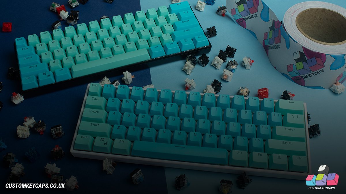 customkeycaps's tweet photo. Blue and Cyan PBT Keycaps :D
#keycaps #customkeycaps #setup #CK #pc #gaming https://t.co/e6QnL8qeF5