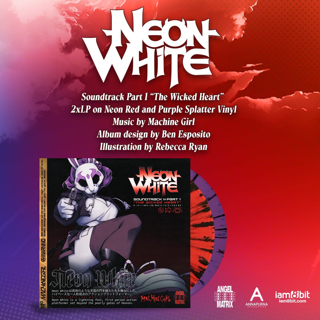 iam8bit  Neon White Soundtrack Part 1 “The Wicked Heart” 2xLP - iam8bit