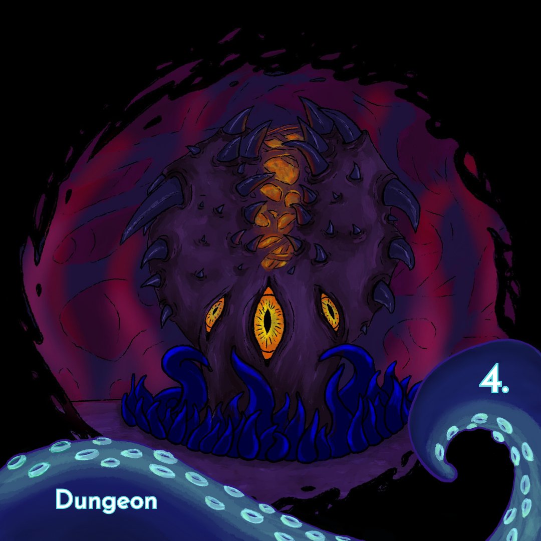Juwelarium's tweet photo. Finally finished some N'zoth spooky painting. Currently really enjoying those loose ink brushes and testing some different techniques.
#maketober2023 #promptlist #inktober #inktober2023 #arteveryday #draweveryday #firefly #digitalart #creativeeveryday #creepy #void #nzoth https://t.co/RcIuwuIQRC