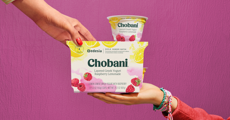 TBrandStudio's tweet photo. “There are a lot of problems in this world that we can’t solve. Malnutrition is not one of them.” @Chobani