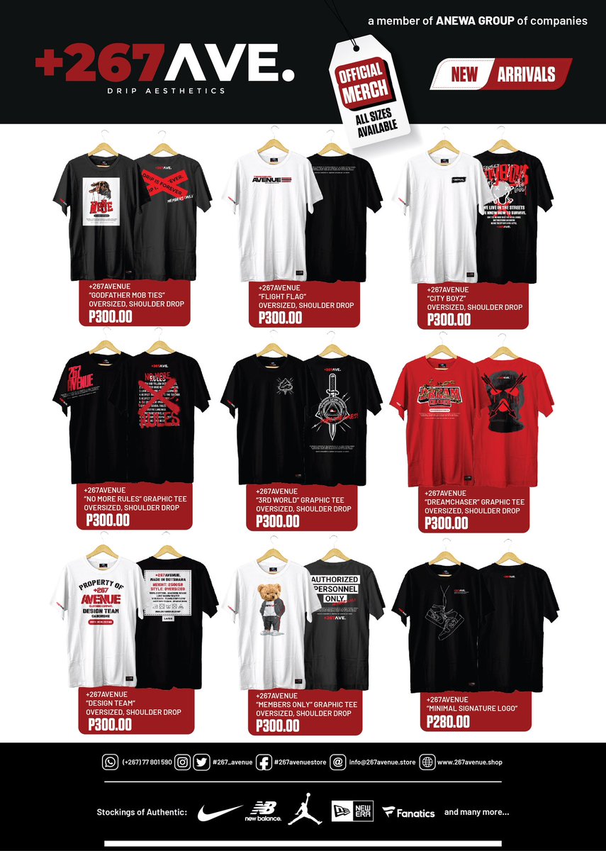 267_AVENUE's tweet photo. Official Merchandise Available NOW!🔥🔥🔥 All Sizes Available , Get Yours Now! https://t.co/hzCFb3p7ou