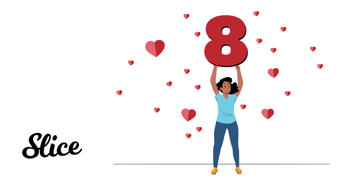 Guess what? Slice has turned 8! We are excited to have reached this milestone as a company, and today we're celebrating! 🎉🎉🎉

#celebrate8
#insuranceinnovation
#heretostay
#futureforward