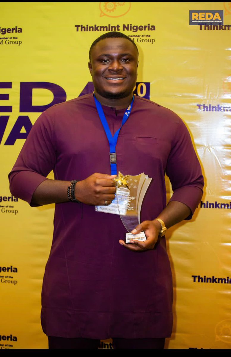 ThinkmintN's tweet photo. Congratulations to Chukwuka Harrison Okoye
CEO Facibus Housing @facibushousing for winning the Young Real Estate Person of the Year Award at the just concluded Real Estate Discussions and Awards (REDA) 2023.
#reda
#reda2023
#realestatediscussionsandawards
#thinkmintng https://t.co/5rOgSDRdXX
