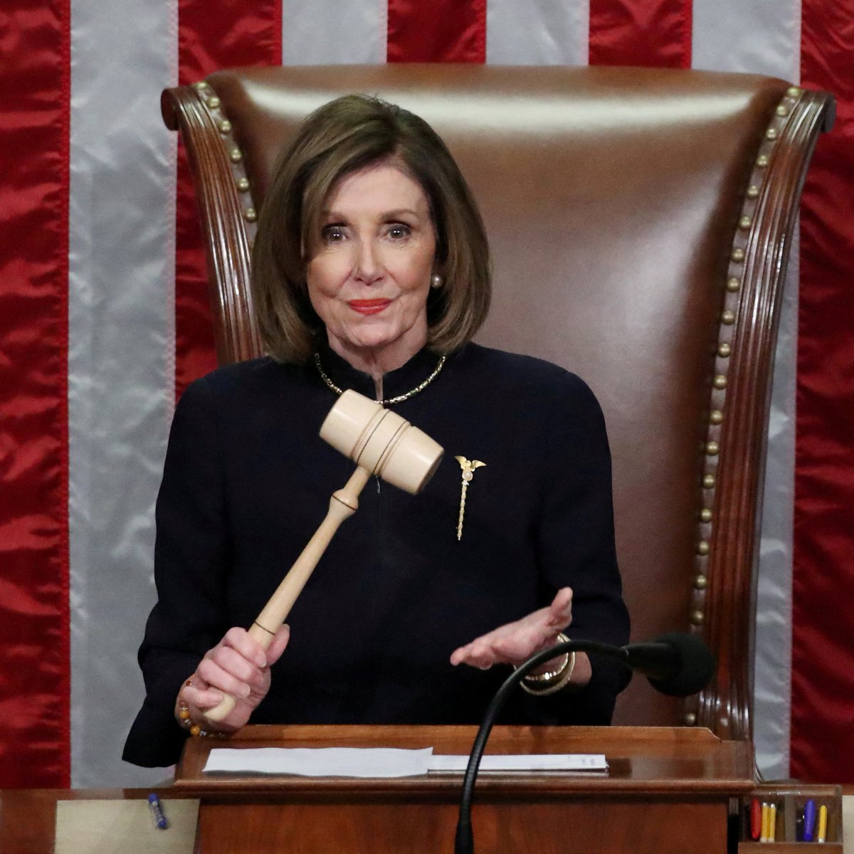 mmpadellan's tweet photo. HEY REPUBLICANS: Stop trying to blame Democrats for the chaos and calamity in your own caucus.

You all knew as well as we did what a weak and spineless leader McCarthy would be. He was no leader, being dragged around by the nose by Marjorie Taylor Greene, of all people.

But YOU chose him.
After 15 rounds, no less.

And then you let a narcissistic renegade throw a political grenade to oust your Speaker. Out of all of your loudmouths in the House, nobody could check Gaetz?

Pathetic.

You know who NEVER had problems like that? Speaker Pelosi, who was able to get shit done with even more narrow margins than McCarthy had.

For all of the venom you reserve for her, she was able to handle her business, passing legislation for the American people left and right, and her spine is made of steel.  

She served for 2,920 days.
McCarthy? 269 days.
YOUR fault.

So, you have more vendettas you want to settle, more axes to grind that are more important than handling the business of the people? Go for it.

But the American people are watching.
And there are 397 days until Election Day.

Stop wasting our time.