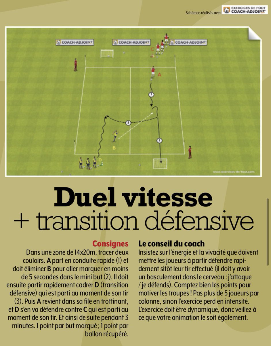 SHoebrechts's tweet photo. 🚨 ⚽️ Les #coachs, retrouvez mon carnet pratique « 10 formes de 1c1 » dans le dernier numéro de @VestiairesMag ! 📒
📐 10 exos pour bosser les DUELS
👇👇👇👇👇👇👇👇👇👇👇
#football #CoachSeb #exercice https://t.co/El078KstXE