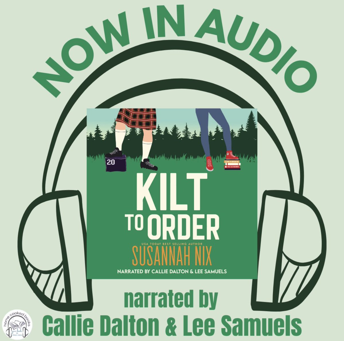 🎧Now live! 
📚KILT TO ORDER by @Susannah_Nix 
🎤Narrated by Callie Dalton & Lee Samuels 

Download from Audible or Apple Books
▶️ audible.com/pd/Kilt-to-Ord…

#susannahnix #CallieDalton #LeeSamuels #KiltTrip #romcom
#mustlisten #nowinaudio #newaudiobook #newlisten #homecookedbooks