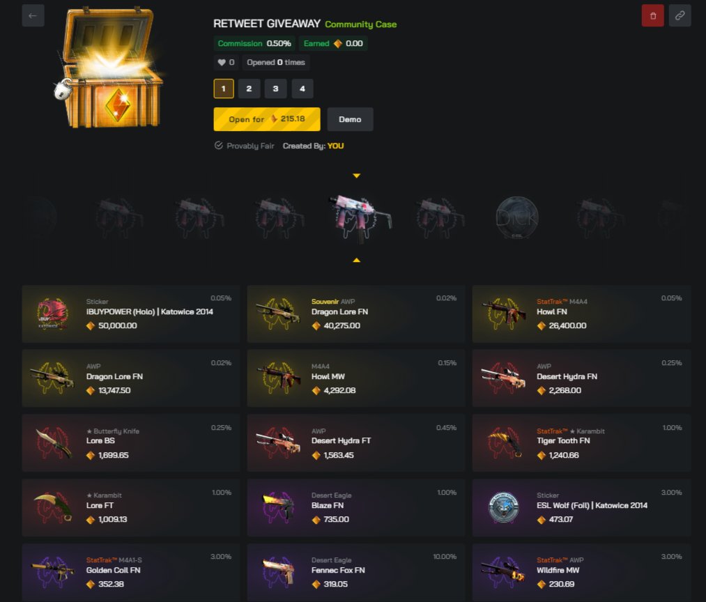 ⭕️$4000 CLASH CASE GIVEAWAY

🎁5x This Case Group mode

3 Winners 
✅️Retweet 
✅️Join stream and type keyword:
THEBOYSAREBACK

⚠️MUST BE IN STREAM WHEN ROLLING WINNERS
