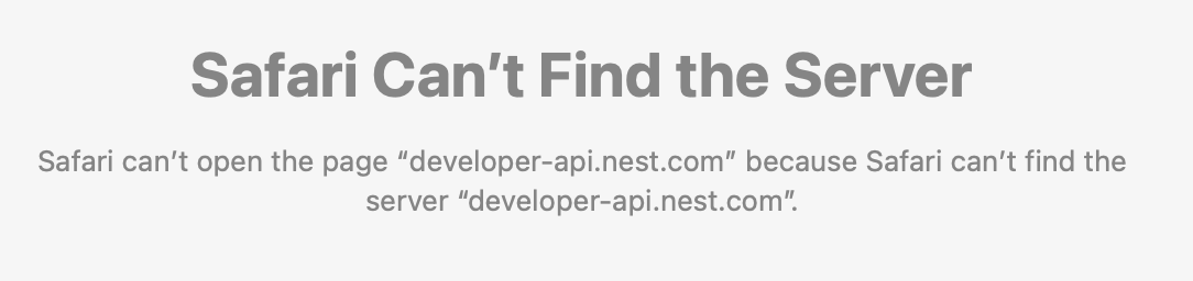 RIP Nest.