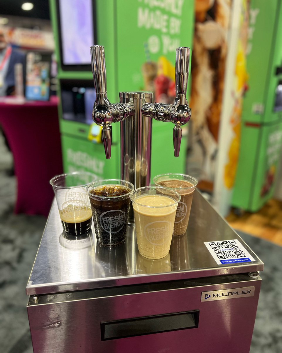 Multiplex_bvrg's tweet photo. Come catch your favorite drinks today at our booth😋
Stop in booth #C7823 we can’t wait to see you!
#aligroupfs #welbilt #multiplexbeverage #NACS2023 #NACSShow #beveragedispenser #FreshBlends https://t.co/zbbJYdmW4i