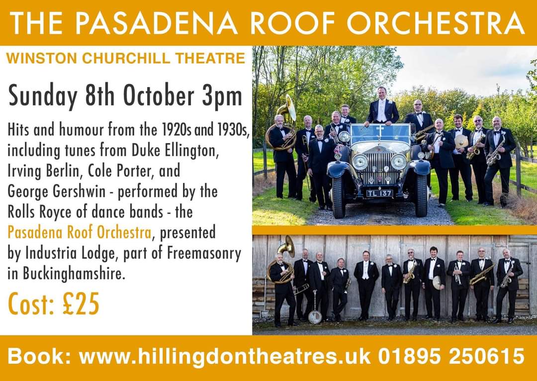 Tickets still available for this Sunday #Hillingdon #Pinner #1920s #1930s #bigband #Jazz #livemusic