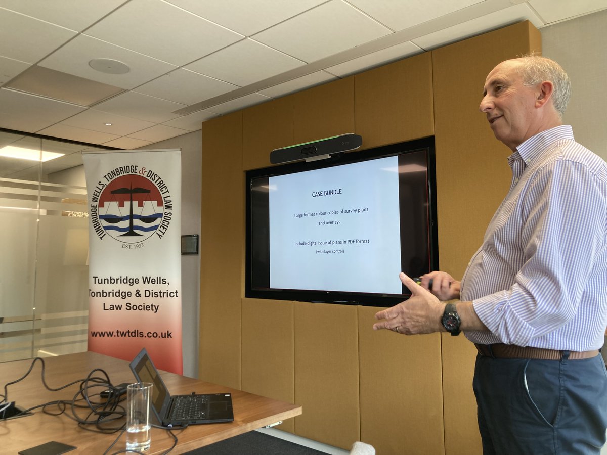 LawTwells's tweet photo. @LawTwells thanks boundary surveyor and expert Gary Jackson of https://t.co/o2y2WQorOa for his excellent seminar today to our property lawyers on how to resolve boundary disputes at the office of Thomson Snell & Passmore @pragmaticlawyer #kentsolicitors #tunbridgewells #RICS https://t.co/FSXe7eMJp9