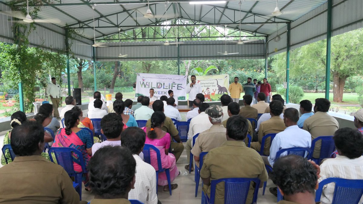 Celebrated International Zoo Keeper Day with the staff at S V Zoo Park, Tirupati.