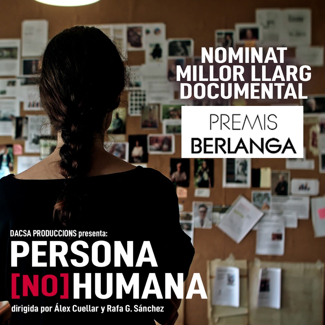<a href="/PersonaNHumana/">Persona |no| Humana</a> 🦍🦧🌱 ha estat nominat al Millor Llargmetratge Documental als #VIPremisBerlanga que otorga anualment l'<a href="/avav_valencia/">Acadèmia Valenciana Audiovisual</a>. 
Enhorabona a tot l'equip i a tots els companys nominats! 🎉

Disponible a <a href="/Filmin/">Filmin</a>