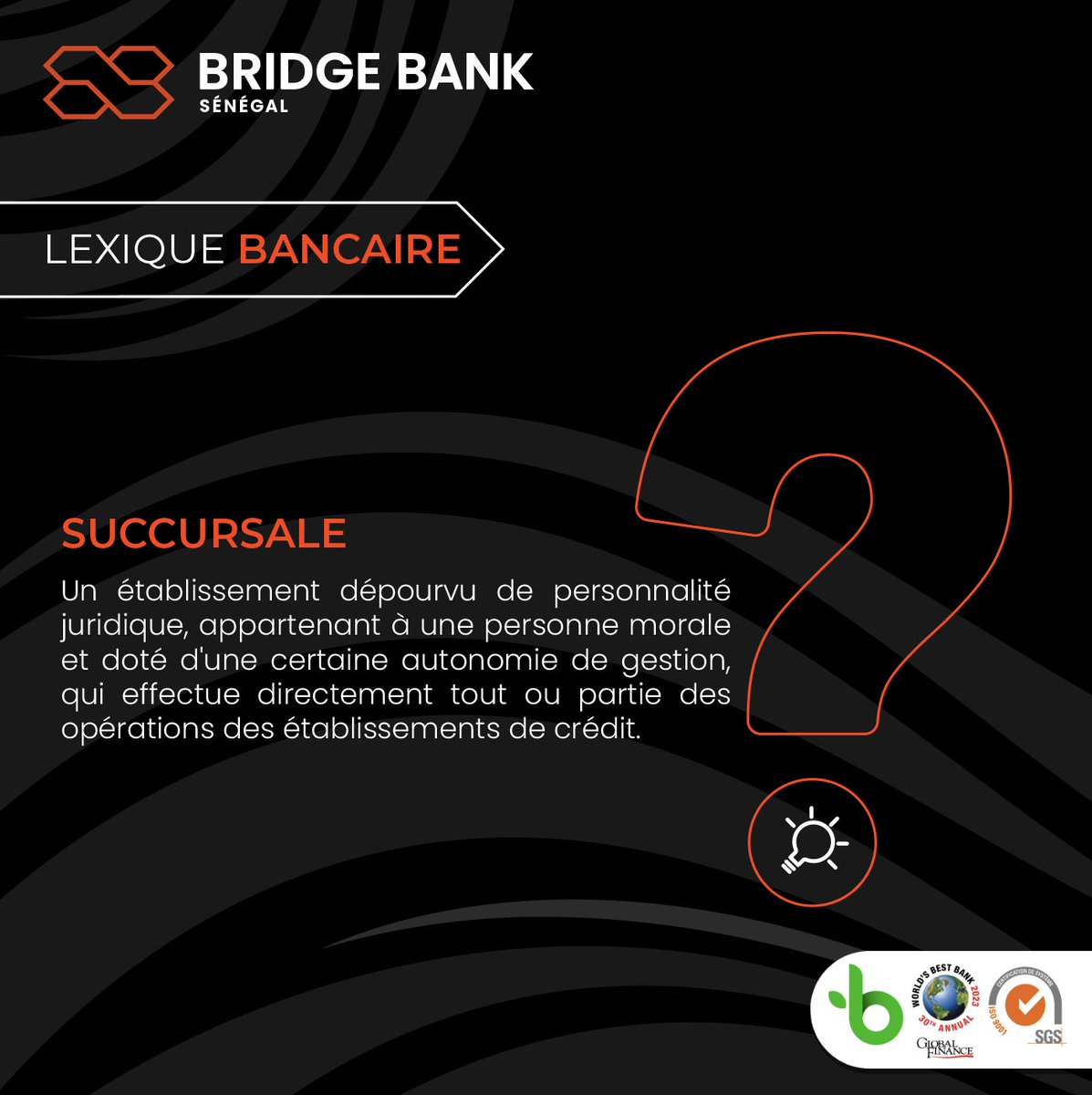 BridgeSenegal's tweet image. Le lexique bancaire, est la clé pour prendre des décisions éclairées et bâtir un avenir financier solide. 🏦💰 #LexiqueBancaire #ÉducationFinancière #TransparenceFinancière