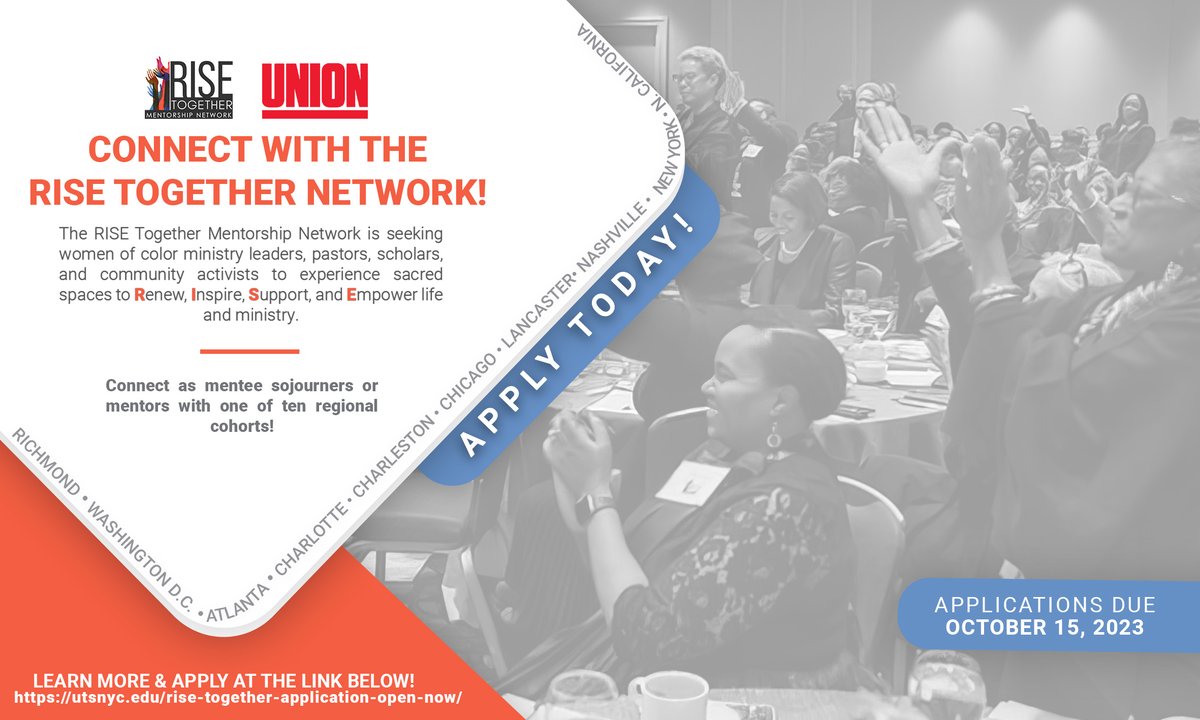 RISE4WoC's tweet photo. ‼️ONLY 11 DAYS TO APPLY‼️ 𝐈𝐟 𝐲𝐨𝐮 𝐚𝐫𝐞 𝐚 𝐰𝐨𝐦𝐚𝐧 𝐨𝐟 𝐜𝐨𝐥𝐨𝐫 𝐢𝐧 𝐦𝐢𝐧𝐢𝐬𝐭𝐫𝐲 𝐭𝐡𝐞𝐫𝐞 𝐢𝐬 𝐚 𝐬𝐩𝐚𝐜𝐞 𝐣𝐮𝐬𝐭 𝐟𝐨𝐫 𝐲𝐨𝐮!
RISE is calling women of color in ministry to join cohort gatherings across the country. Apply Today! https://t.co/GfpN3IfHNS https://t.co/FsX36gHsor