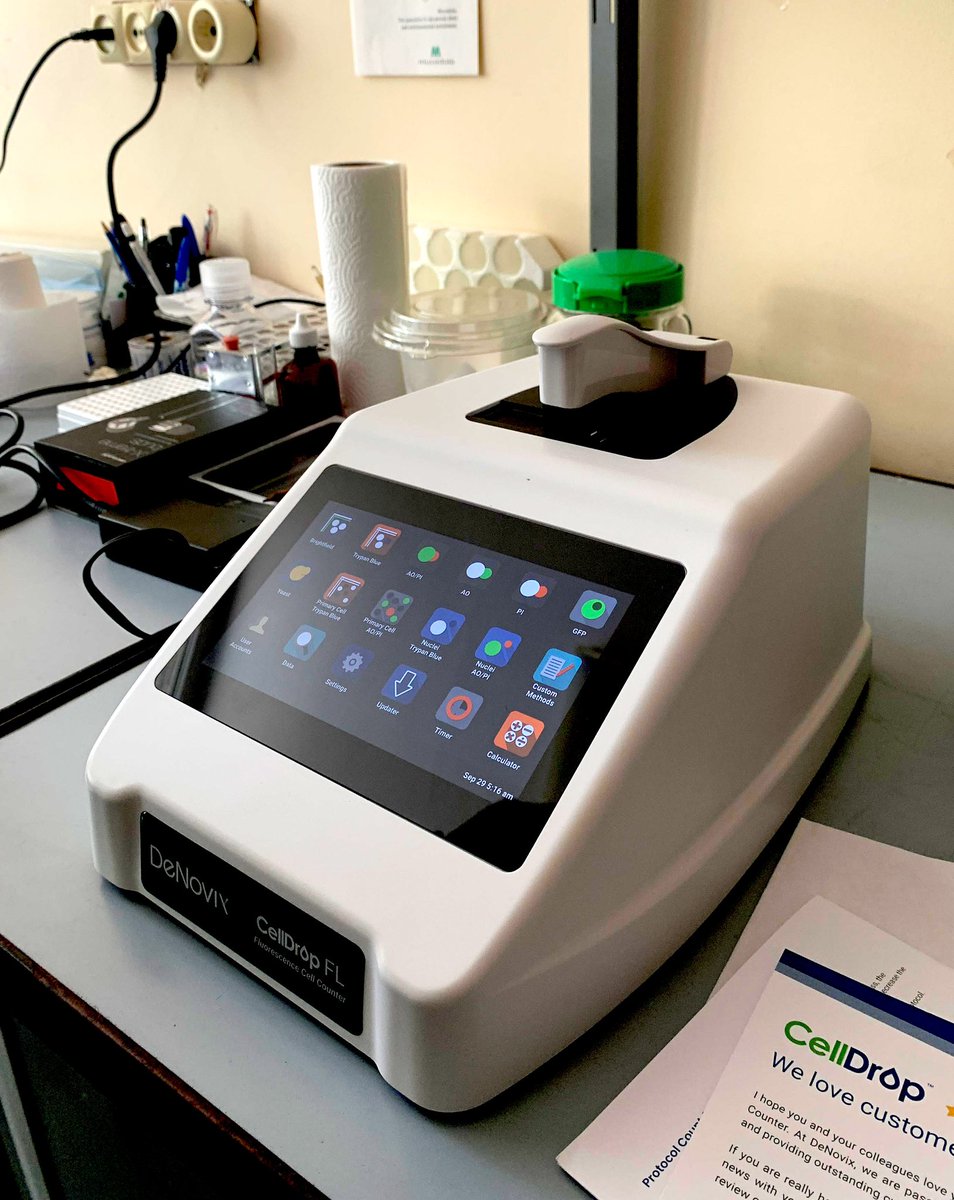 oleg_kyiv's tweet photo. I want to express my deepest gratitude to the @DeNovix for the incredibly generous donation of the CellDrop Automated Cell Counter to our Institute. Your donation has reinvigorated our commitment to advancing science in this difficult time for Ukraine. #DeNovixInTheLab #celldrop https://t.co/y0nYr8IbO8