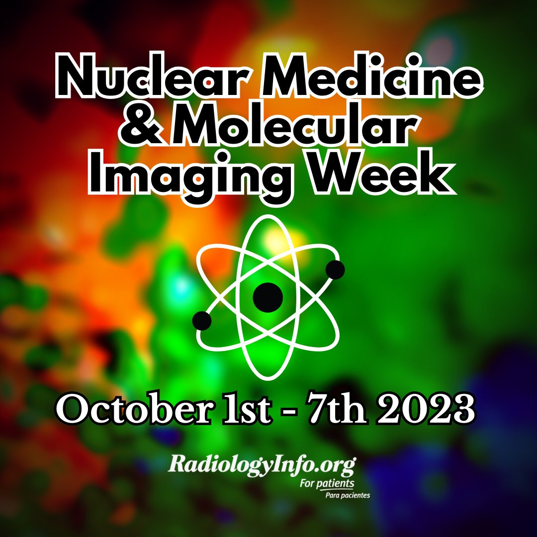 RadiologyInfo_'s tweet image. In recognition of #NuclearMedicine and #MolecularImaging Week, we invite you to discover how nuclear medicine radiologists, physicists, technologists and nuclear pharmacists impact medicine and healthcare at bit.ly/2EPQTR4 #RadiologyInfo