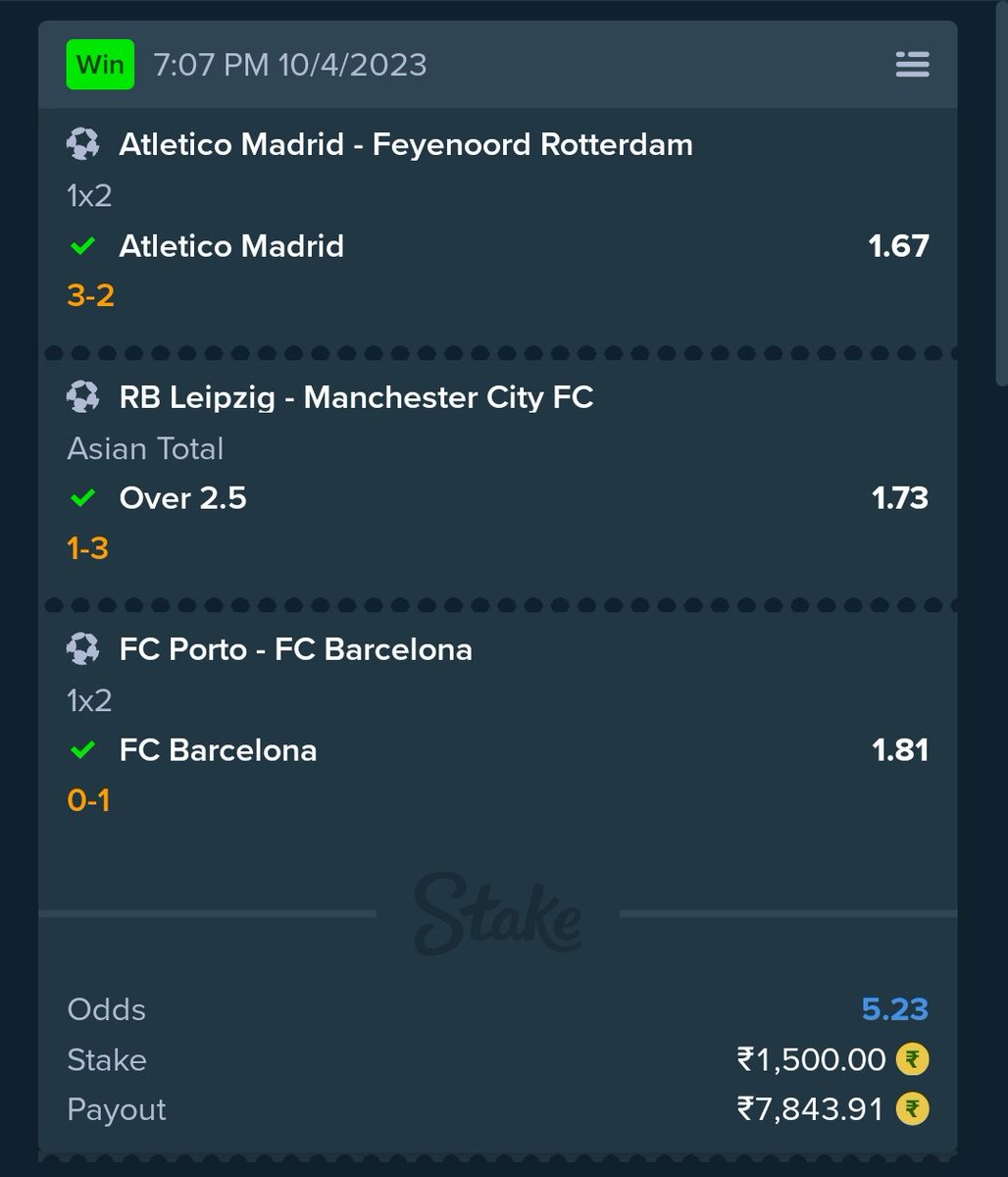 kickffapp's tweet photo. Have you got this ?!
Congratulations 👏
5.23 –› WON 💥
#UCL #AtletiFeyenoord #RBandME #FCUSCB https://t.co/KWdUEqIEP5