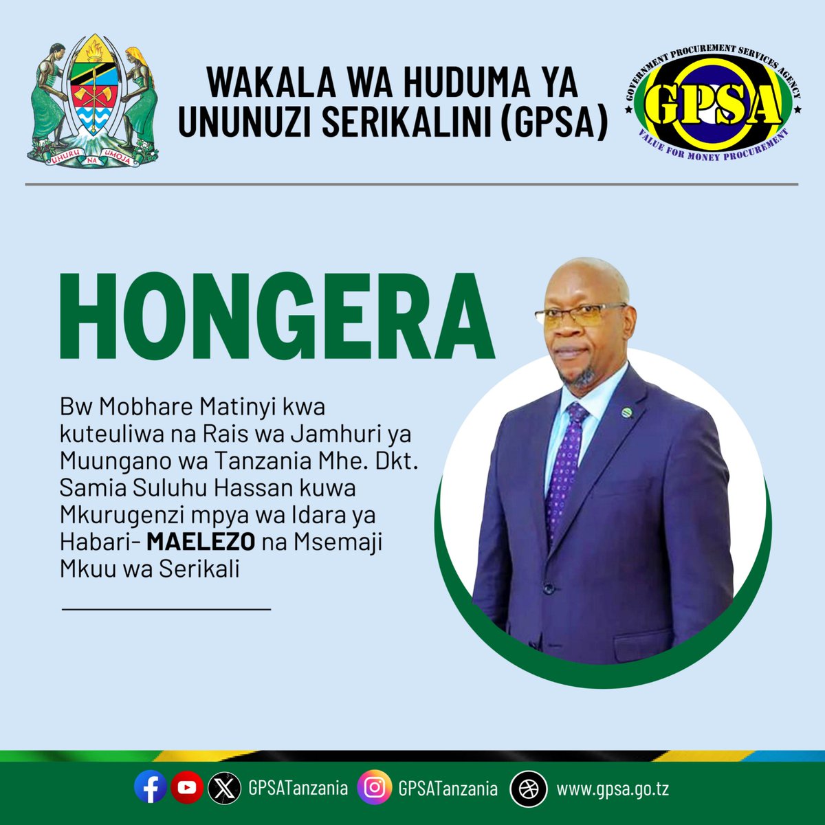 GpsaTanzania's tweet photo. HONGERA
#GPSATanzania #BohariKuuYaSerikali #GIMIS #Kaziiendelee #GPSAMshindi3NBAA2021 https://t.co/HO7LnxgOr8