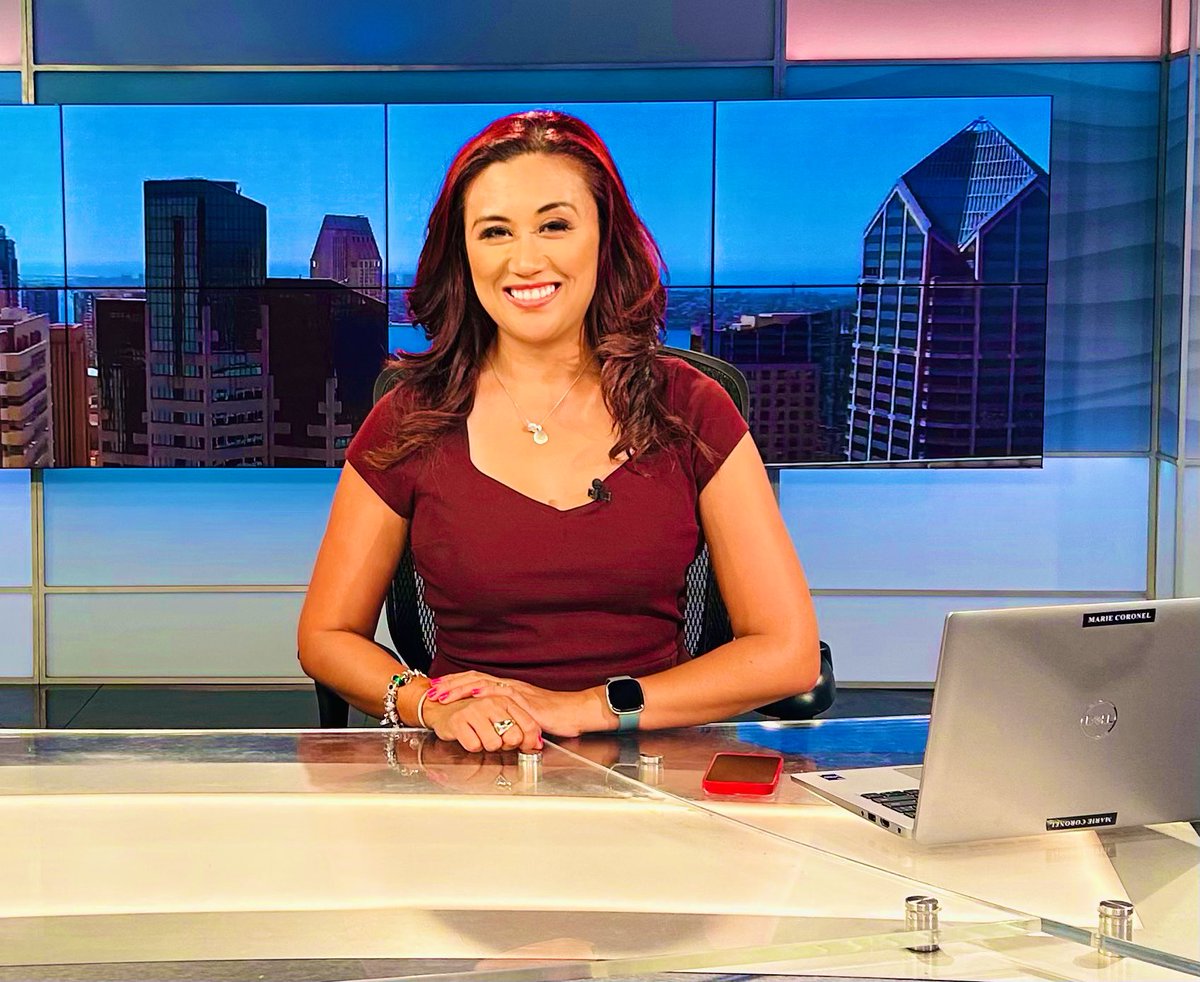 MarieCoronelSD's tweet photo. Reporting from the streets sharing info about @sdmts #FreeRideDay & anchoring in studio on the latest news. https://t.co/pOLaBss60G