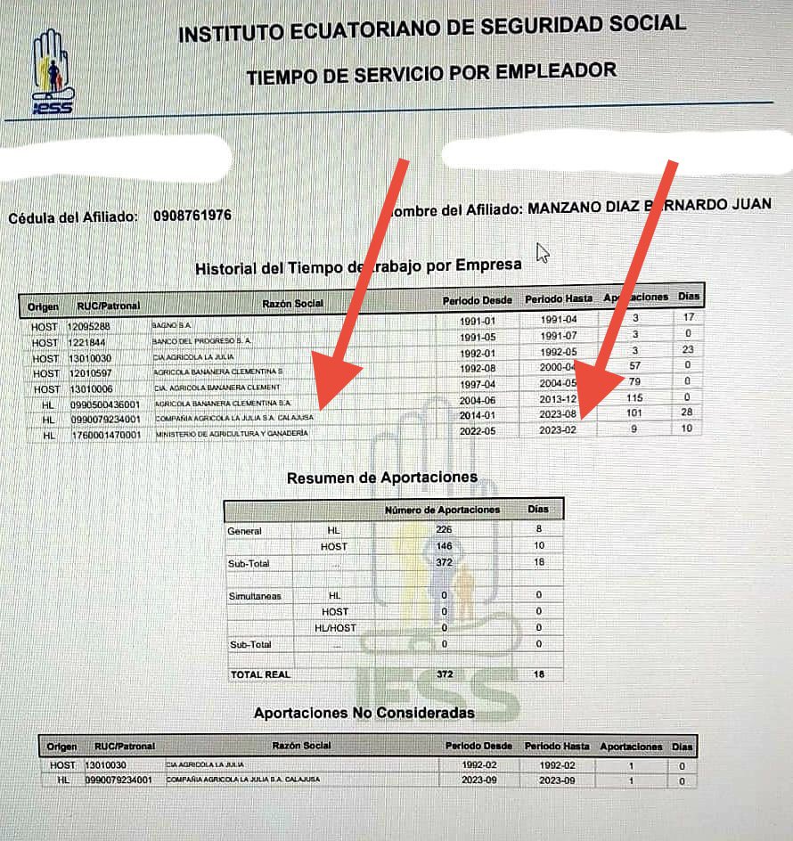 🇪🇨🇪🇨🇪🇨
¡Confirmadísimo!
Bernardo Manzano, ministro de Agricultura  de 05-2022 hasta 02-2023, quien otorgó cupos bananeros a empresas relacionadas a la mafia albanesa, no solo venía del Grupo Noboa, sino que… ¡como ministro siguió siendo funcionario de Noboa!
¡Qué grave todo
